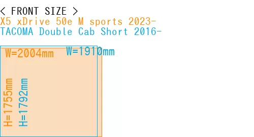 #X5 xDrive 50e M sports 2023- + TACOMA Double Cab Short 2016-